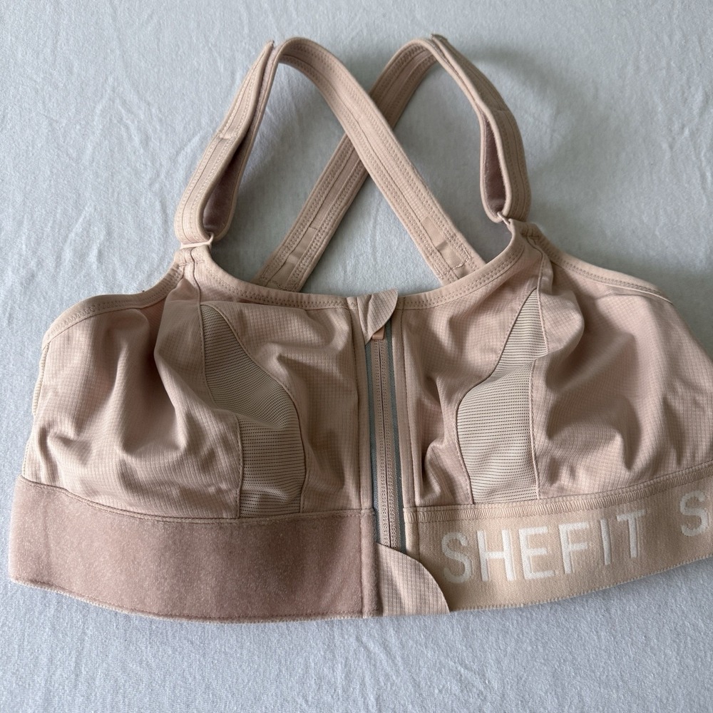 SHEFIT ULTIMATE Sandstorm Luxe Sports Bra Support Workout Fitness Activewear L - Picture 4 of 11
